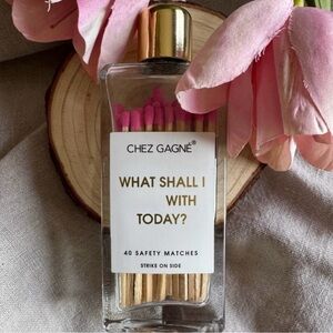 *NWOT ADULT Gift Jar of Funny Large Size Matches "What Shall | $@?& With Today?